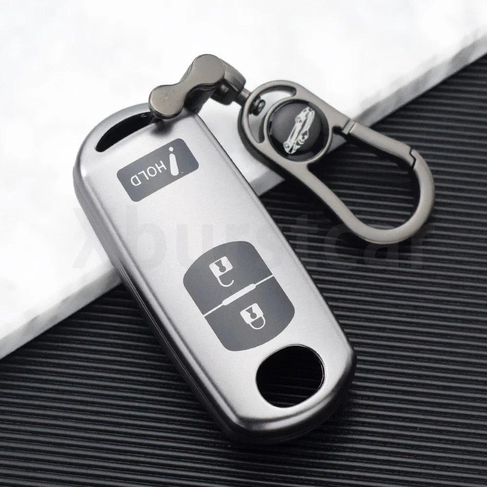 

2 3 4 кнопки Gun Grey TPU Auto Shell Protector Fob для MAZDA 2 3 5 6 CX-3 CX-5 CX-7 CX-9 Speed Miata Чехол для автомобильного ключа без ключа