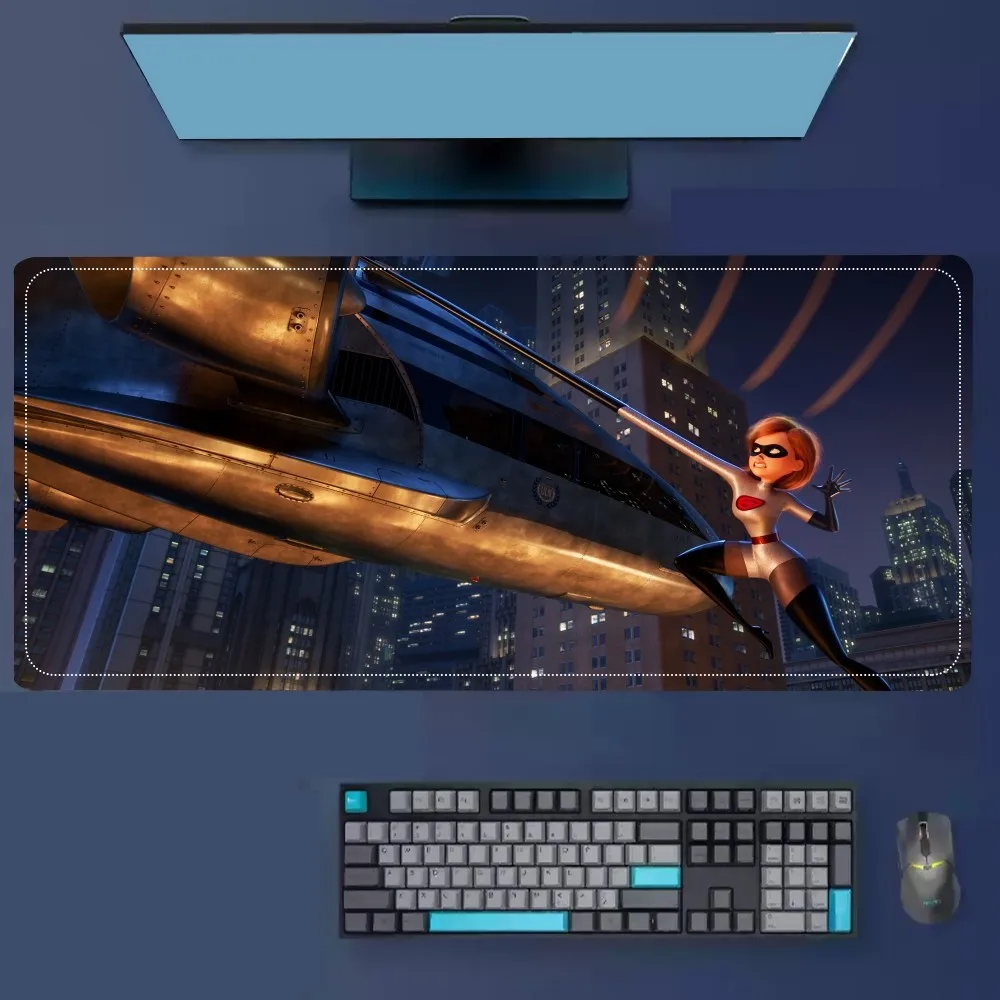 MINISO-D-DisneyS-I-Incredibles 2 Mousepad Mouse Pad Laptop Gaming Accessories Mousepad Large Desk Mat Computer Gamer Keyboard Ru