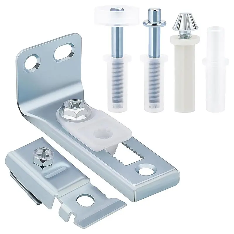 

ABUH-Comprehensive Sliding Closet Bifold Door Hardware Kit - Essential Brackets, Pivots, And Guide Wheel