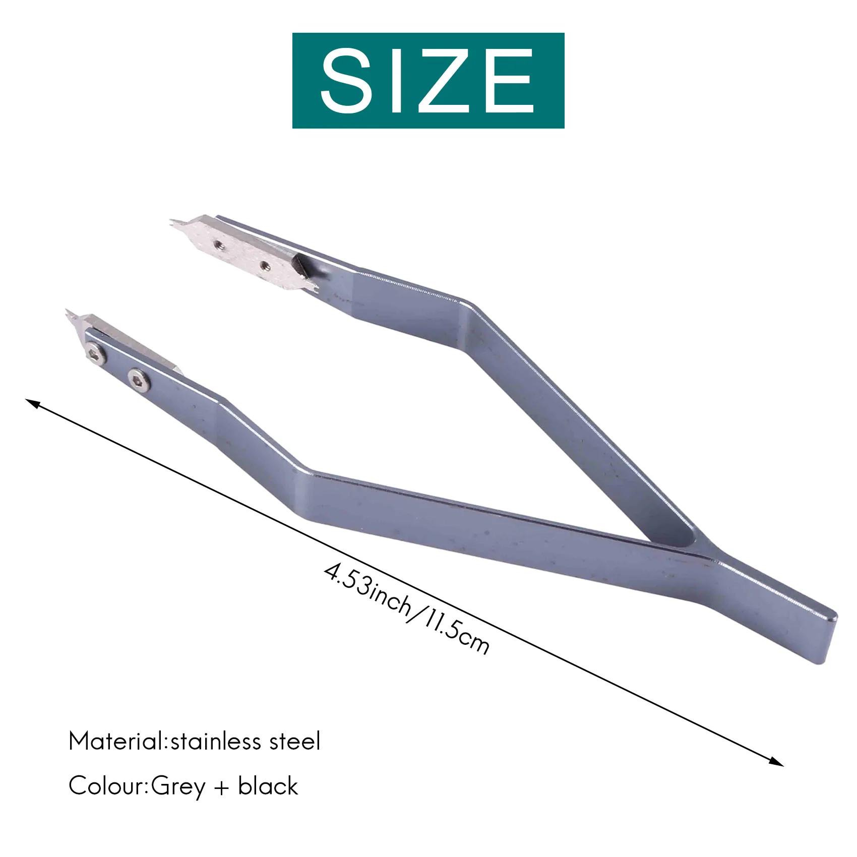 A11E-Stainless Steel 7825 V Type Watch Spring Bar Tweezers For Watch Repair