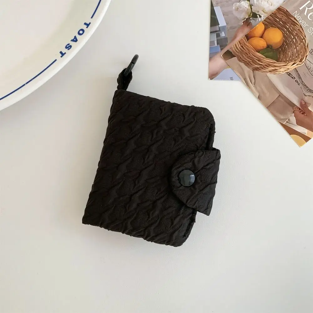 

Canvas Candy Color Coin Purse Korean Style Bubble Cloth Mini Cash Wallet Multifunctional Zipper Purse Cloth Envelope Wallets