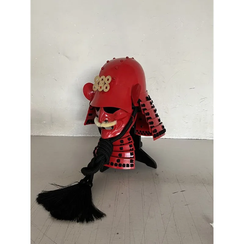 Armor Helmet Armor Film and Television Props Cosplay Head-mounted Helmet Mask Full Set Red Mask