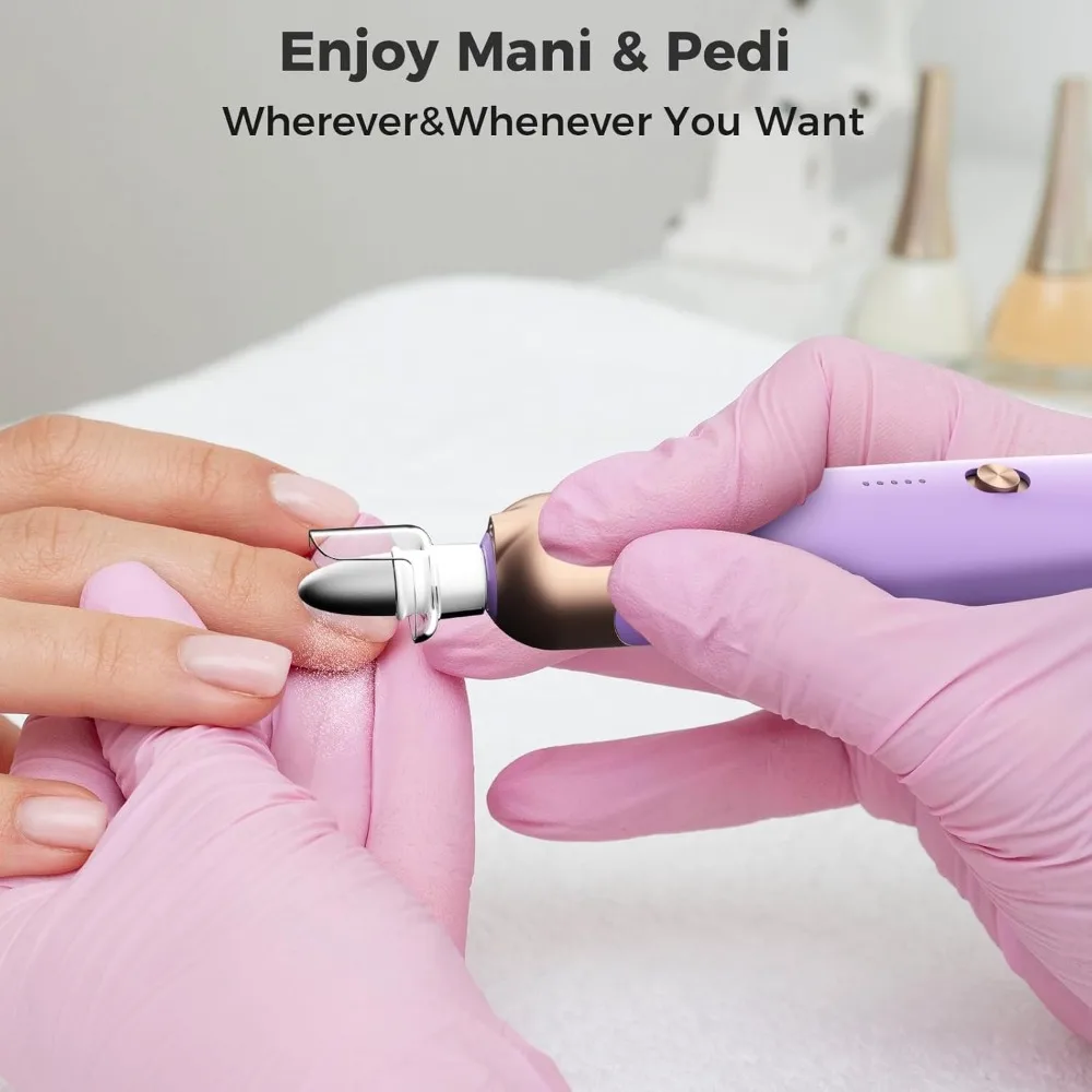 Kit profesional de manicura y pedicura, herramientas de pedicura para pies, juego de lima de uñas con taladro eléctrico, herramientas para manos y pies y uñas
