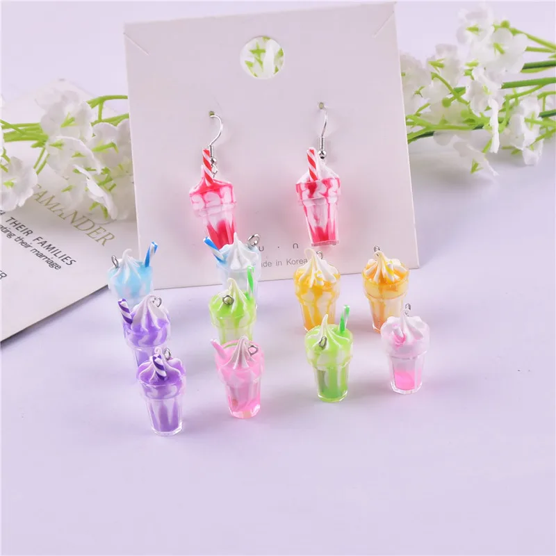 Mix 12pcs/pack Summer Ice-cream Resin Charms Pendant Jewelry Making Craft DIY