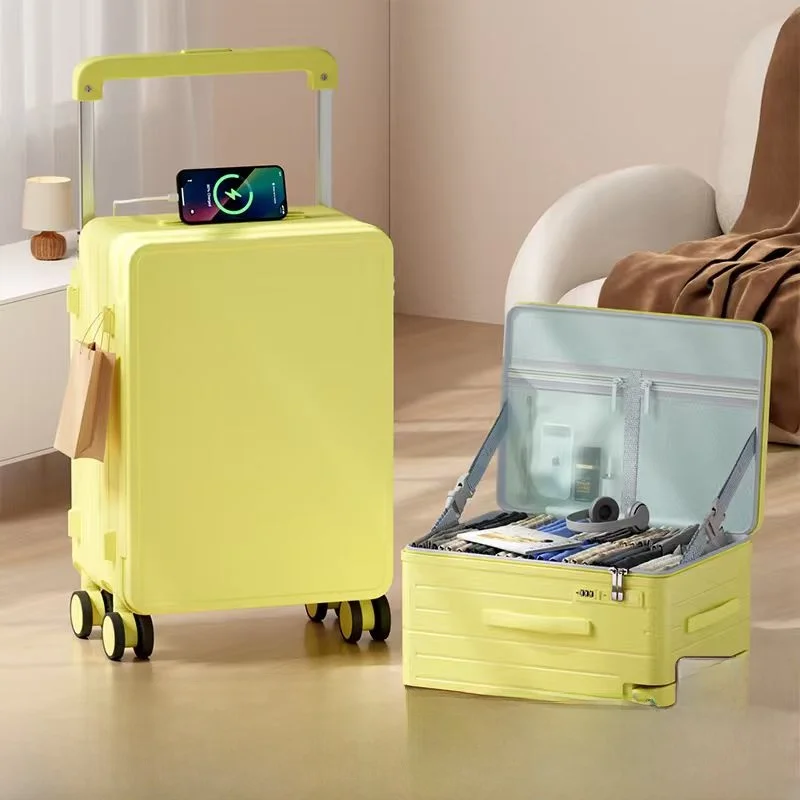 

New Multi-Functional Wide Pull Rod Lage Bag 26 Inch Large Capaci Travel Suitcase Silent Universal Wheel Password Box