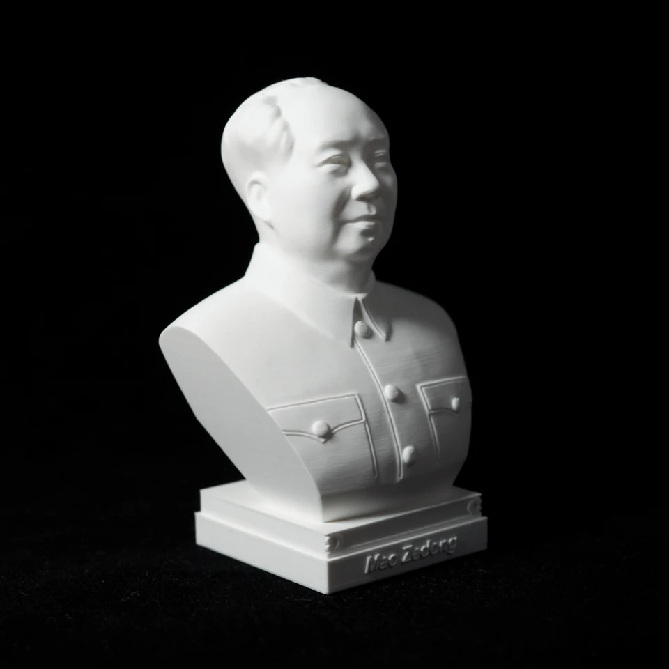 Mao Zedong, Chairman Mao ornaments statue model bust crafts great man portrait desk desk, 3D printing PLA plastic material