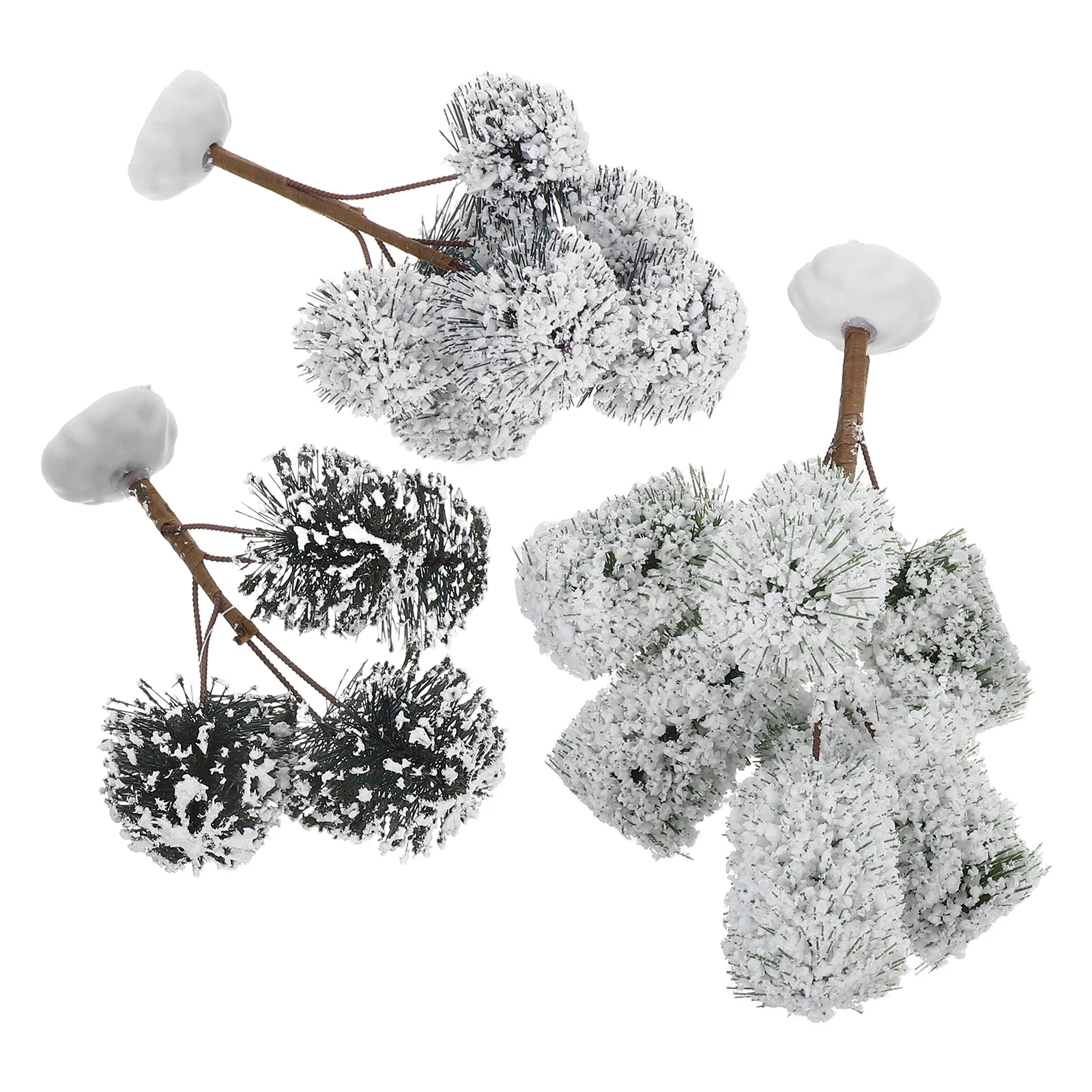 

3Pcs Snow Covered Mini Christmas Tree for Desk Decorations Tabletop Craft Winter Home Decor Mini Snowy Xmas Tree Artificial