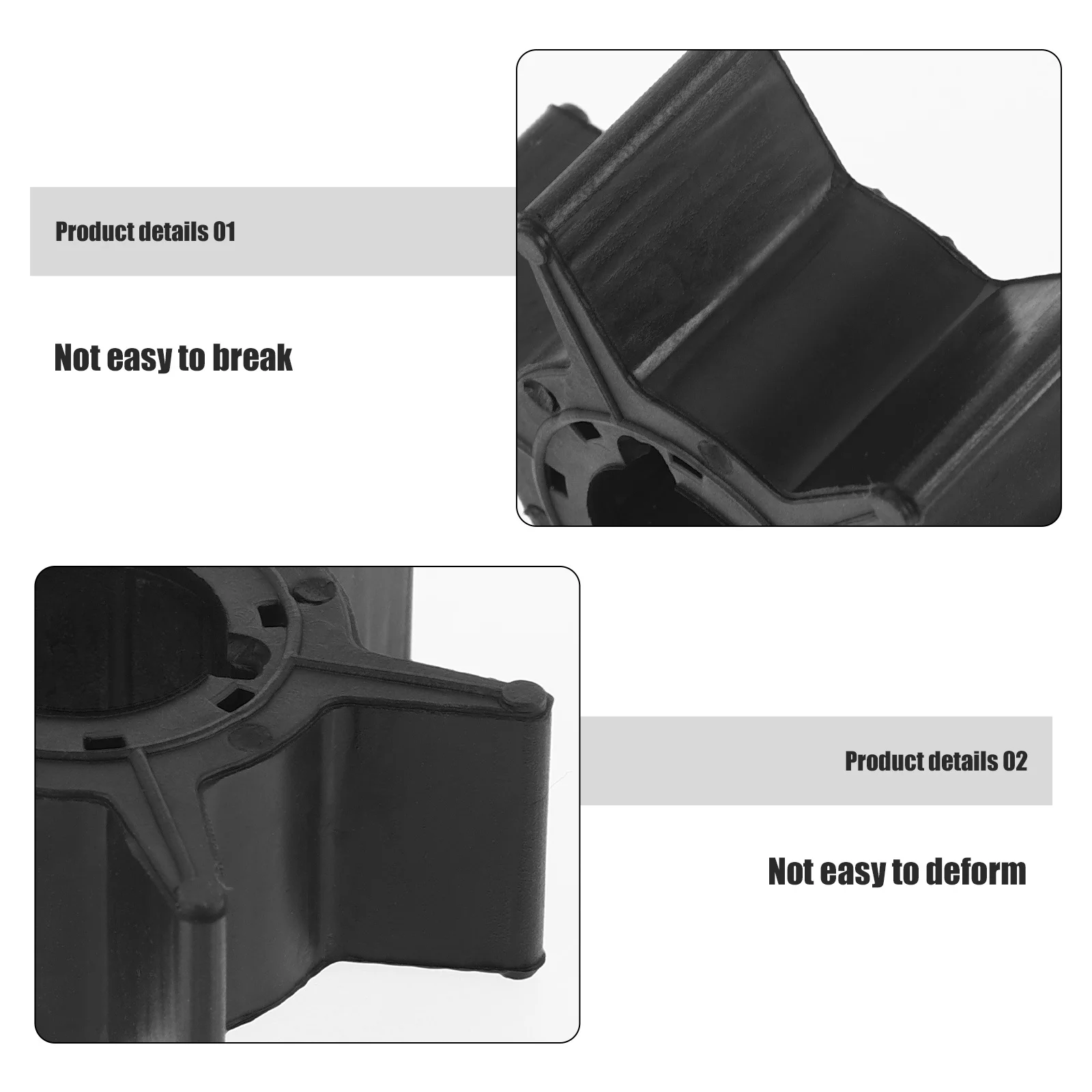 

High Efficiency Marine Water Pump Impeller ABS Material Durable Utility Pump Replacement Part Plastic Impeller