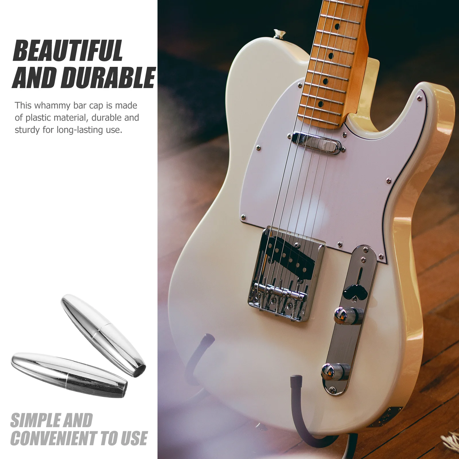 

2pcs Protector For Guitar Tremolo Arm Cap Plastic Whammy Bar Cover For Single Tremolo System Replacement Accessory
