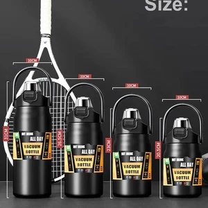 ترمس محمول مع قش ، 304 ستانلس ستيل ، كوب ترمس ، كوب ، فنجان قهوة ، زجاجات رياضية ، زجاجة ماء بارد وساخن أفضل 10 زجاجات مياه مباعة مع ساعات - رقم 7