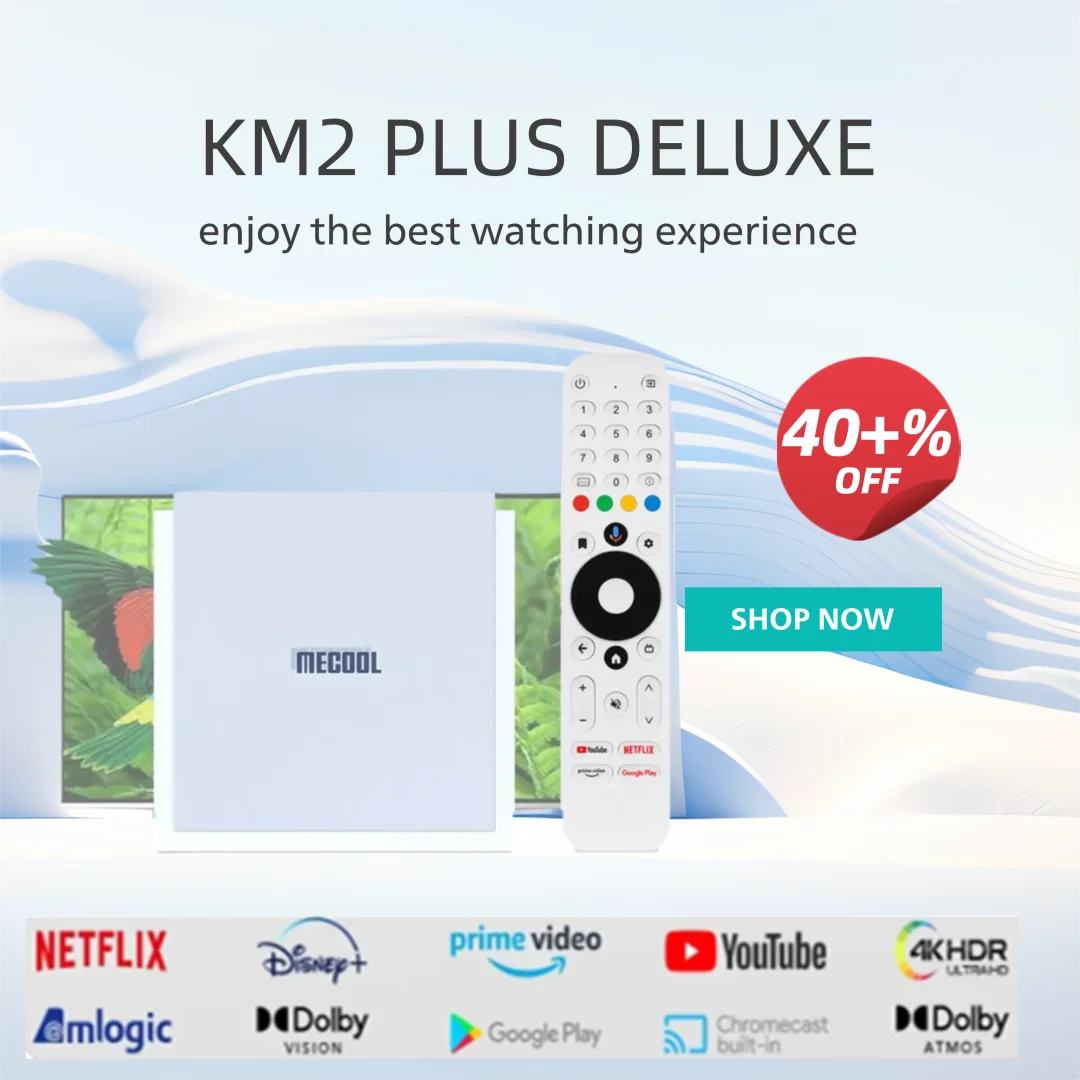 【Genuine】2025 New KM2 Plus Deluxe Android 11 TV Box 1000M Amlogic S905X4 4K HD TV BOX 5G WiFi6 Dolby Audio Media Player Set To