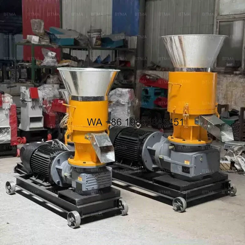 Wmwmnu Heavy Duty Animal Feed Pelletizer with Stable Gearbox Transmission and Mobile Wheel Base