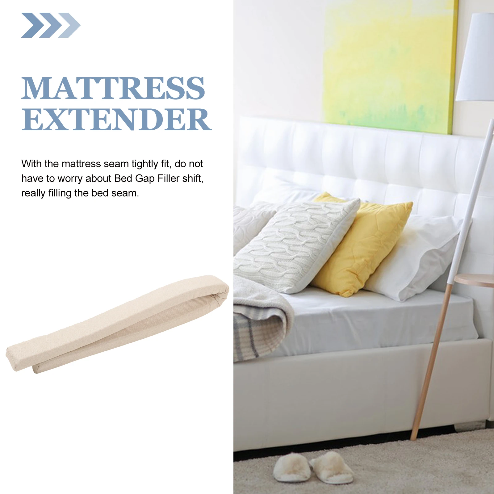 

Gap Mattress Extender High Density Sponge Seam Bed Gap Filler Full Filler Adjustable Bed Bedroom Supply Wall Pillow