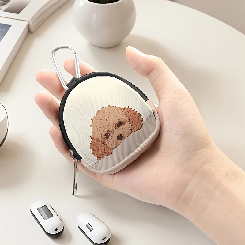 

Coin Purse Waterproof Cat Paw Print Purse Waterproof Storage Bag Colorful Mini Earphone Bag For Cat Lovers Daily Use Travel