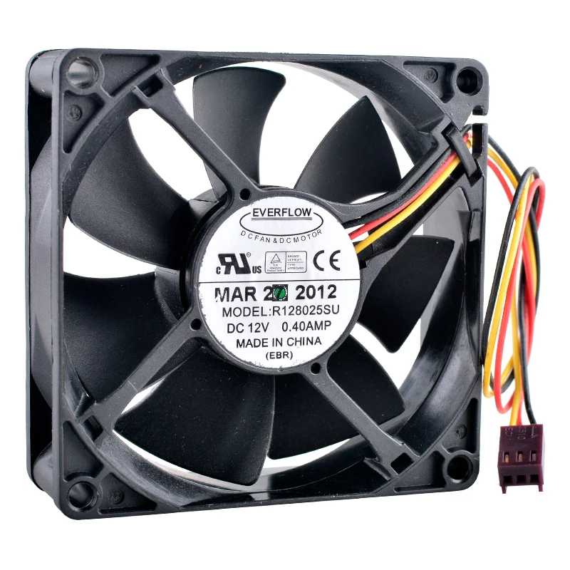 

R128025SU 8cm 80mm fan 80x80x25mm DC12V 0.40A 3pin Hydraulic bearing high-speed cooling fan for chassis CPU