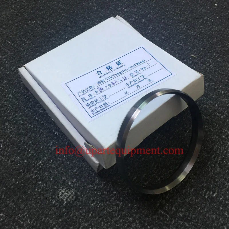 Ring Dimension 90x 82x 12mm Ink Cup Part Double Edge Doctor Blade Tungsten Steel Ring For Sale