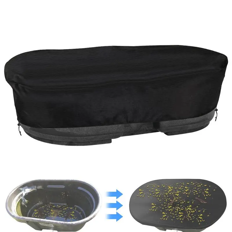 Water Tank Cover Water Storage Tank Cover UV Resistant Waterproof 210D Oxford Drawstring Design Stock Tank Cover Protect Tank