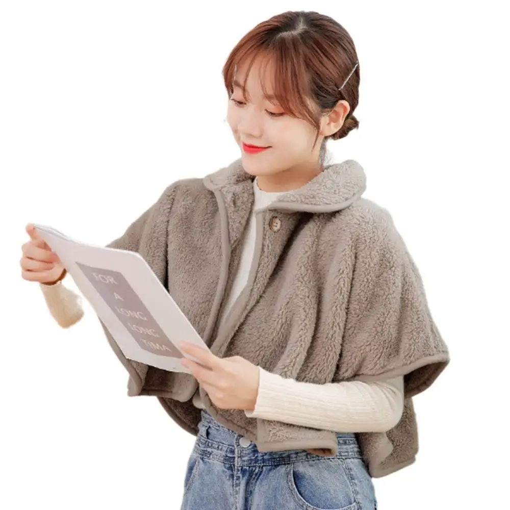 

Уютная мягкая шаль, накладной воротник, защита шейного отдела позвоночника, теплый теплый осенне-зимний шарф, темпераментный кардиган