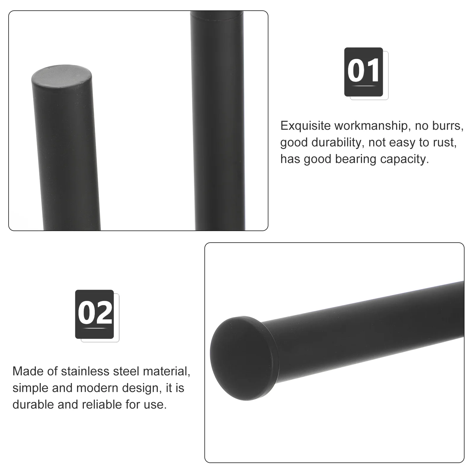 

Держатель для бумаги из нержавеющей стали, полка, вертикальная вешалка для рулонных полотенец, черный нескользящий держатель для туалетной бумаги, экономия St