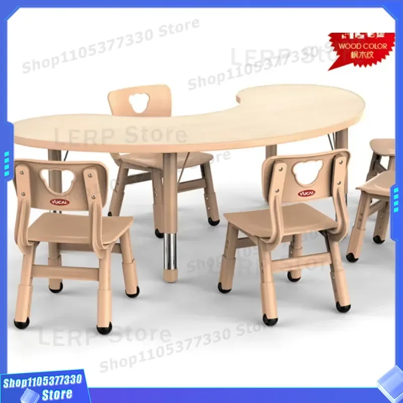 Classic Wooden Student Desk and Chair Set for Standard Classroom Single Seat Old School Style Study Table for Children