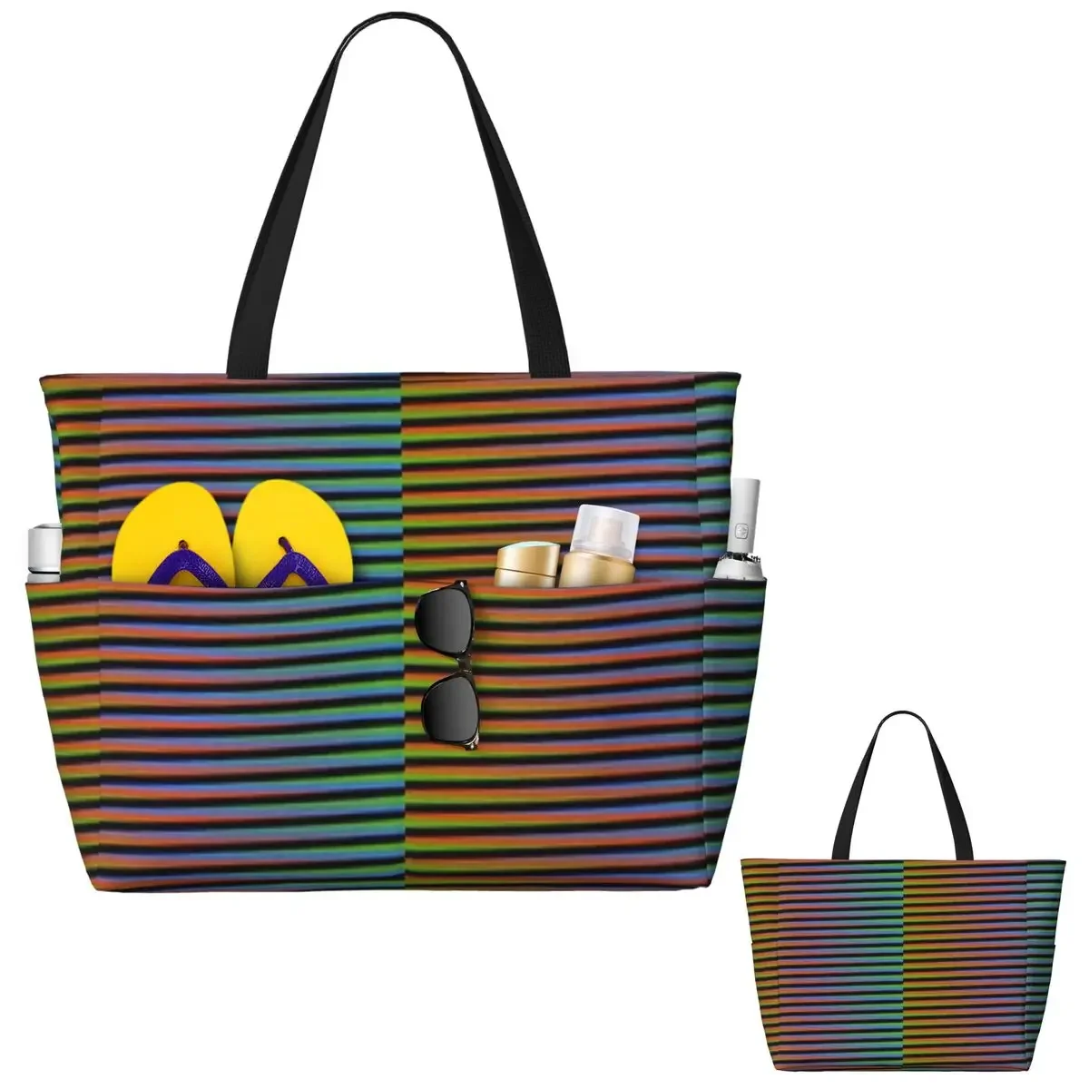 

Сумка-тоут Carlos Cruz Diez Venezuela для пляжа, спорта, тренажерного зала, йоги, большая сумка-тоут, женская дорожная сумка, сумка для фитнеса