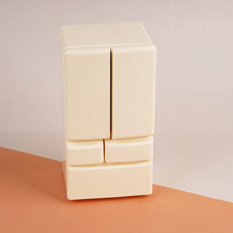 1 Juego de juguetes para casa de juegos 1: 12, casa de muñecas, Mini refrigerador de dibujos animados, juego de comida en miniatura, escena de cocina, muebles de bolsillo, modelo