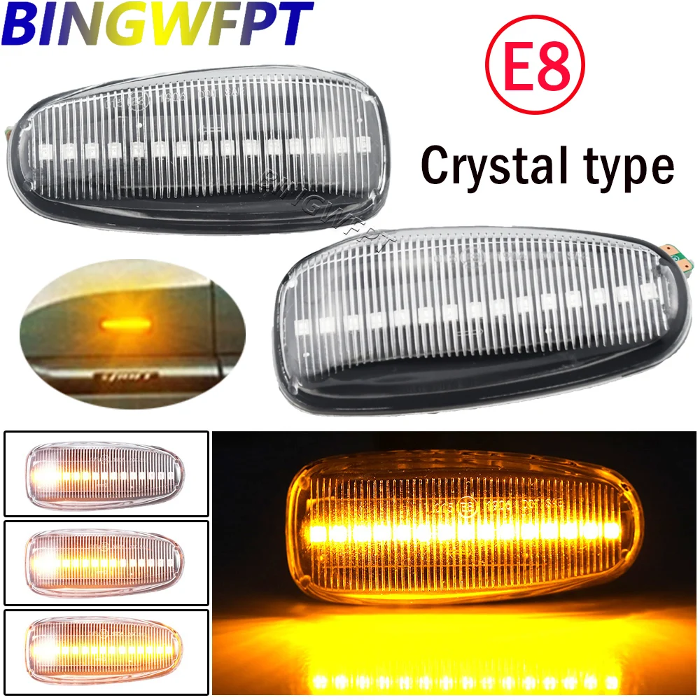 LED Dynamic Side Marker Turn Signal Light Sequential Blinker Light For Mercedes-BENZ W210 W202 W208 R170 Vito W638 2X