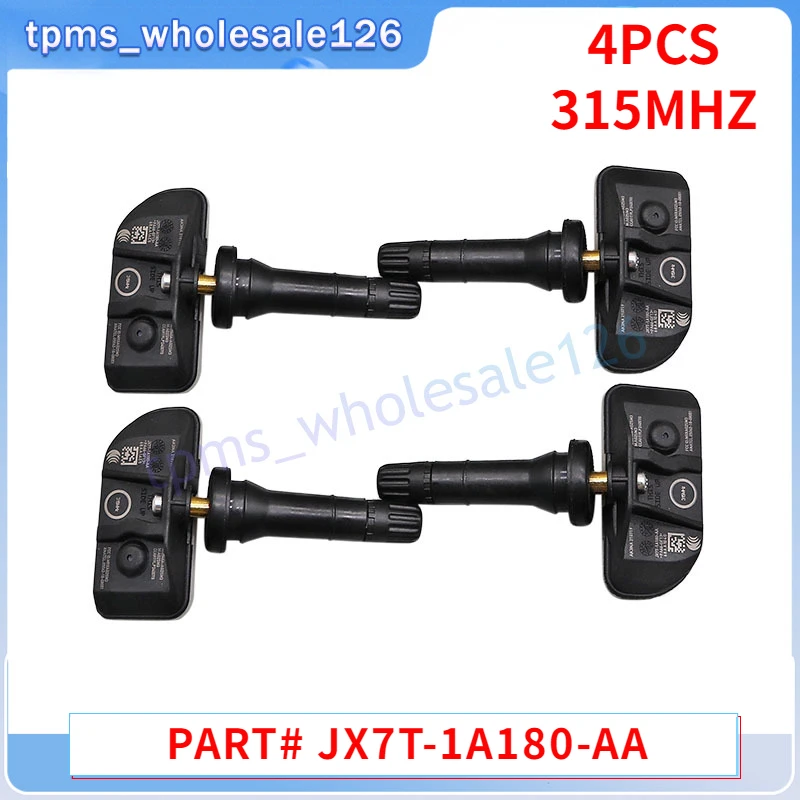 Set Of 4 Tire Pressure Sensor JX7T-1A180-AA JX7Z-1A189-C For Ford Escape Explorer Transit Lincoln Aviator TPMS 315MHZ JX7Z1A189C