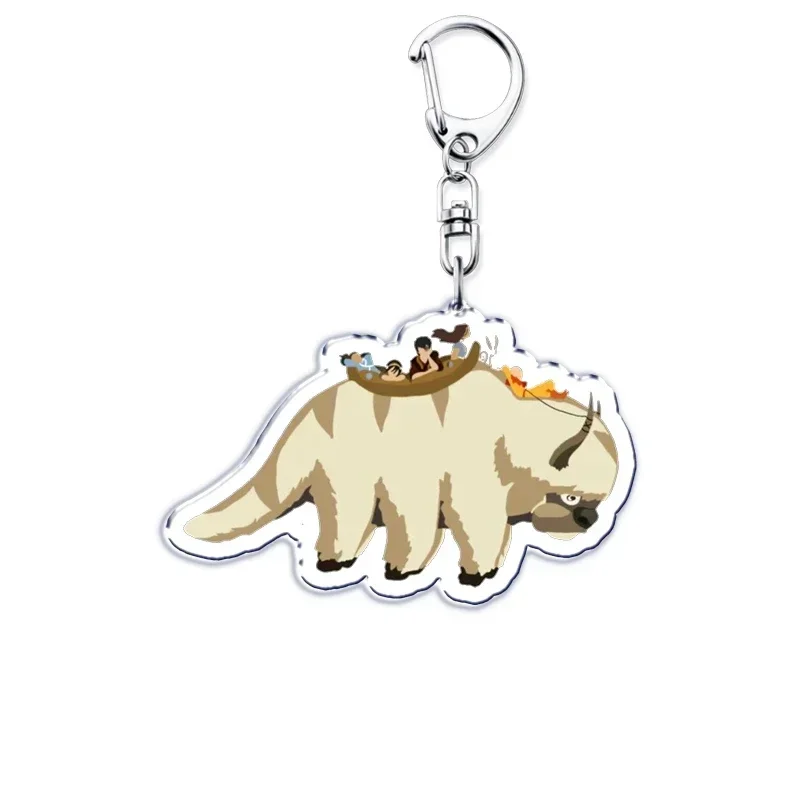 Avatar The Last Airbender Key Chain Keychains Animals Duck Monkey Ring for Accessories Bag Pendant Keyring Jewelry Fans Gifts