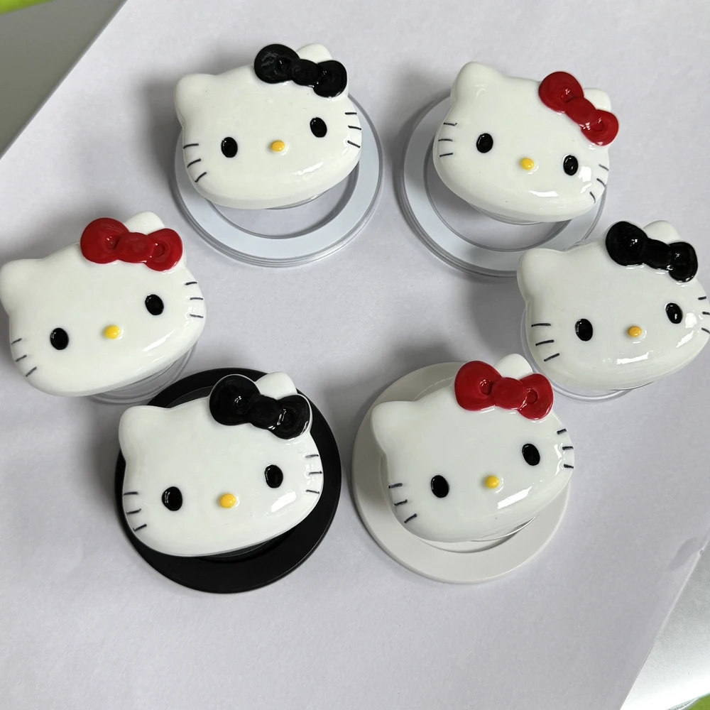 

Cute Cartoon Sanrio Hello Kitty Magnetic Holder Grip Tok Griptok Phone Stand Holder Support For iPhone Samsung Magsafe Smart Tok