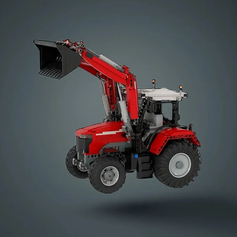 

1324PCS MOC Technology Massey Ferguson 7700S Front End Loader Model DIY Assembly Building Blocks Display Birthday Gift Building