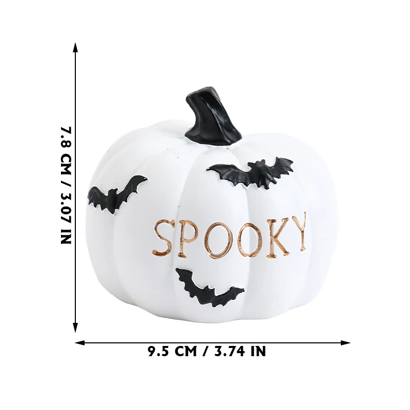 Halloween Ornaments Resin Thanksgiving Pumpkin Set, Fall Pumpkin Fall Thanksgiving Harvest Home Decorations