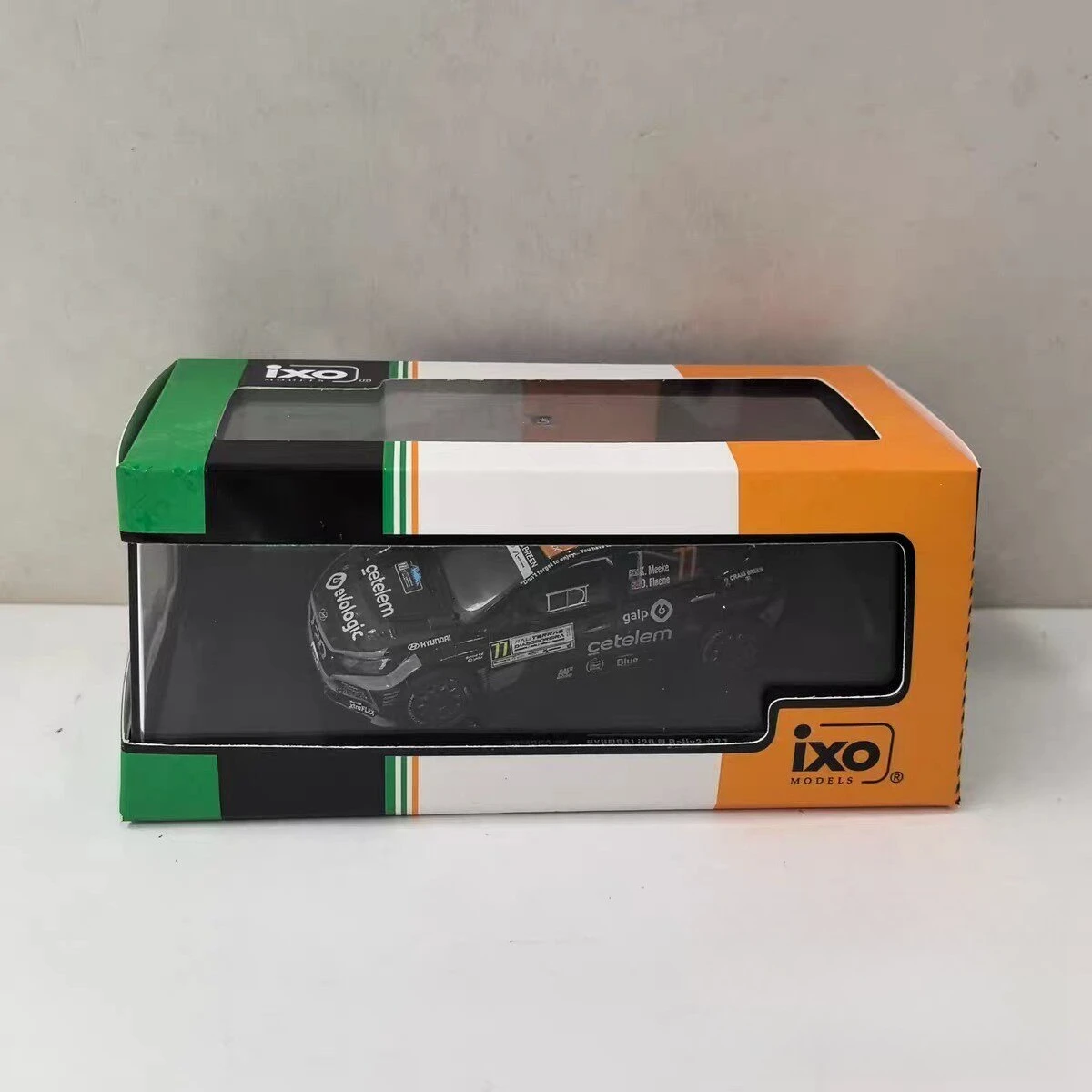 Modelo Diecast IXO Escala 1/43 HYUNDAI I20 N # 77 2023 Modelo de Carro de Rally 2V em Liga