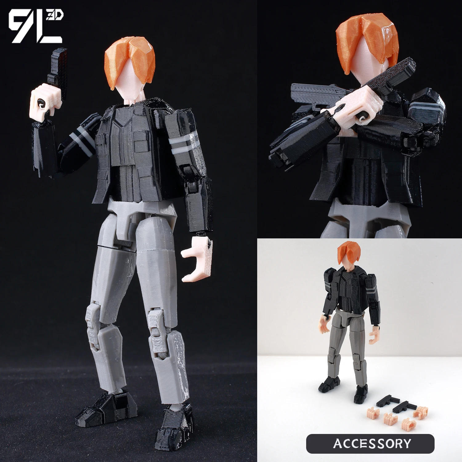 9L3D Titan13 Leon S. Kennedy Action Figure LUCKY13 Multi-Jointed