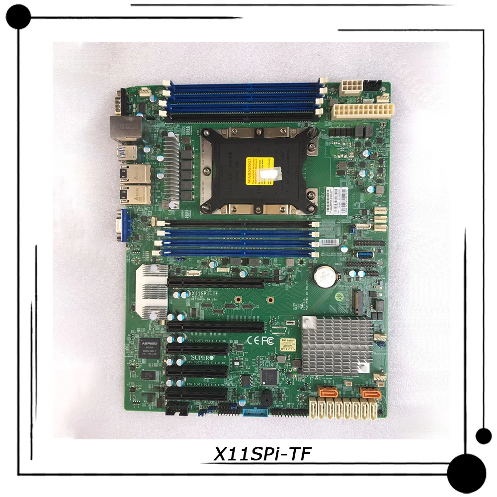 

X11SPi-TF для одностороннего сервера Supermicro, материнская плата ATX Intel C622 LGA-3647 DDR4, поддержка Intel Xeon 2-го поколения, идеально протестировано