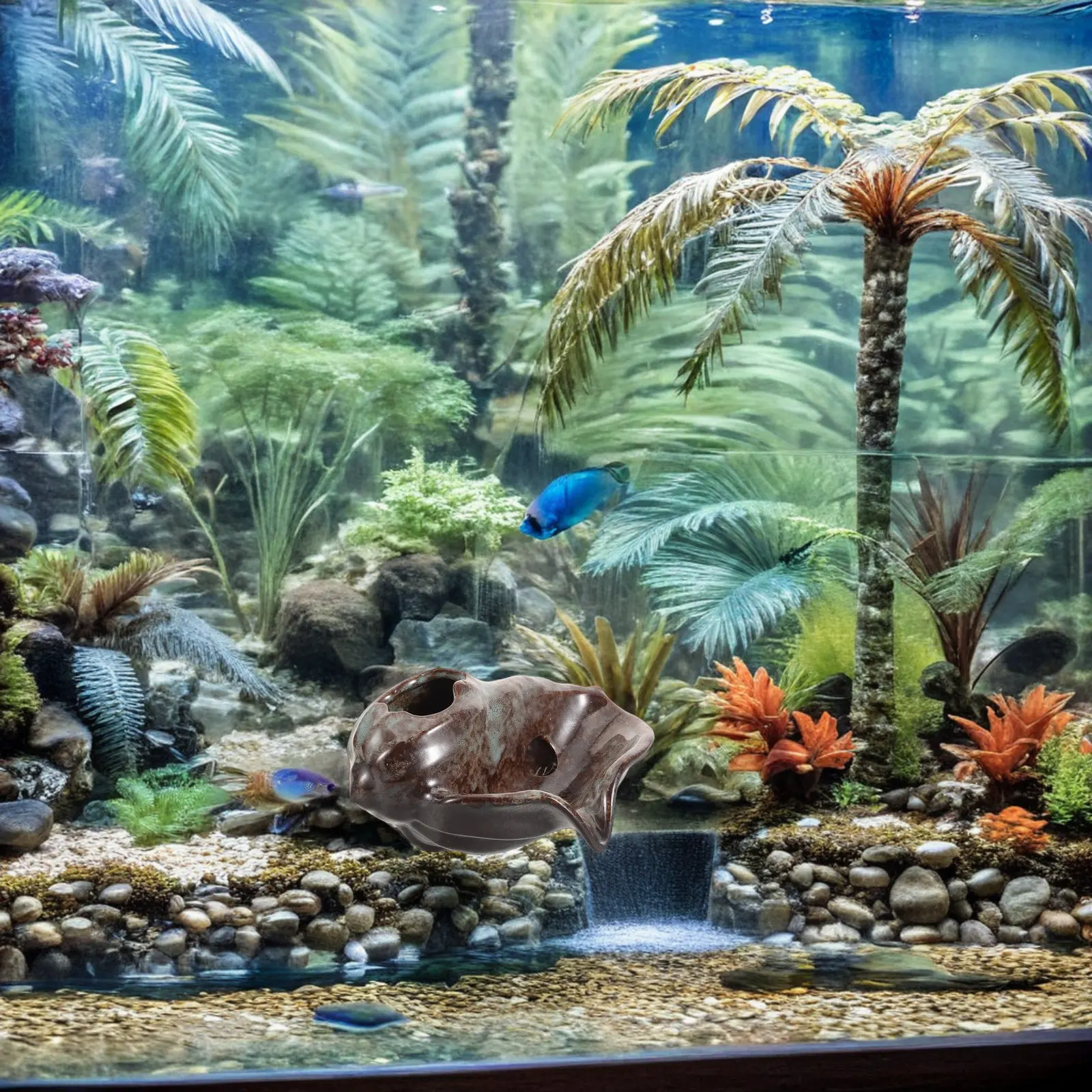 Bonsai Garden Design - نافورة سيراميك على شكل جرة مع
