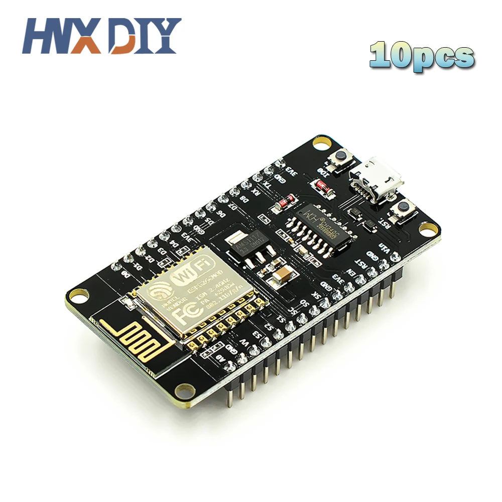 10pcs/lot Wireless Module CH340 CH340G NodeMcu V3 WIFI Development Board Module Based ESP8266 ESP-12E Micro USB Repalce CP2102