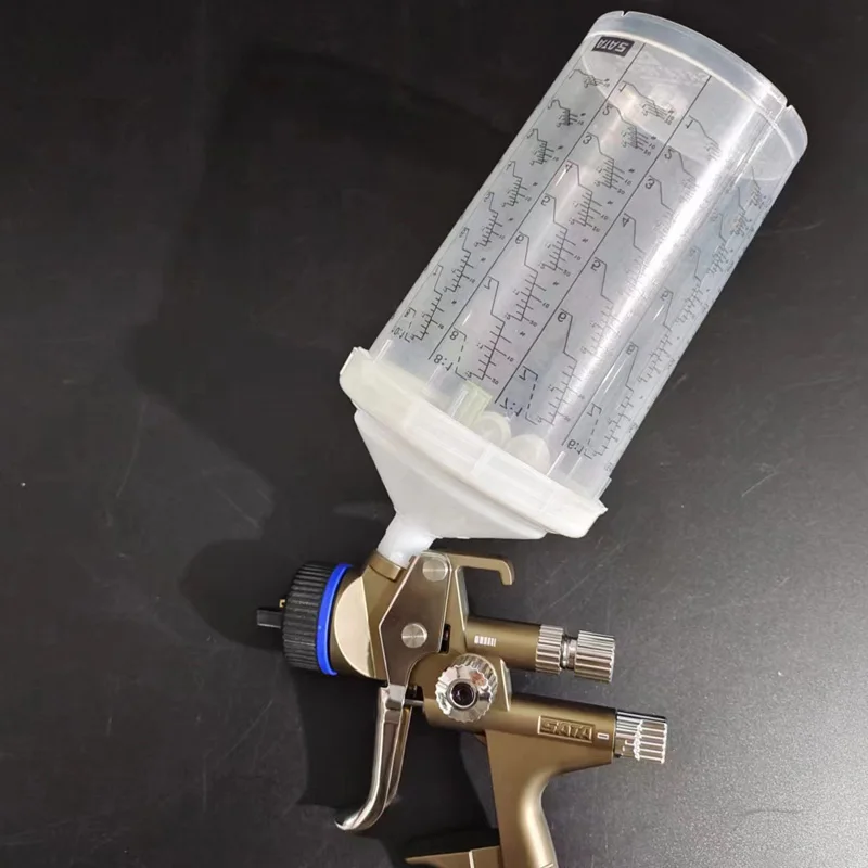 Pistola de Pulverizador Descartável Lavagem Livre Pote Adequado para Sata Pistola Óleo Baseado Universal tipo 900ml Plástico Arma Copo Acessórios