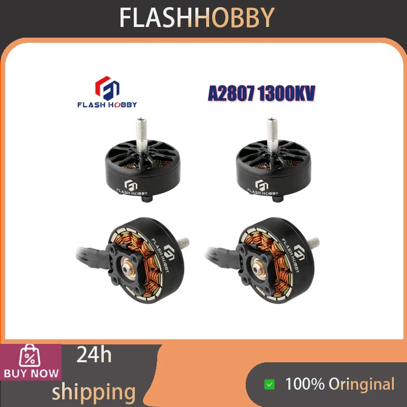 FLASHHOBBY A2807 1300KV 6S Brushless Motor Long Range FPV RC Racing Drone Replacement Parts