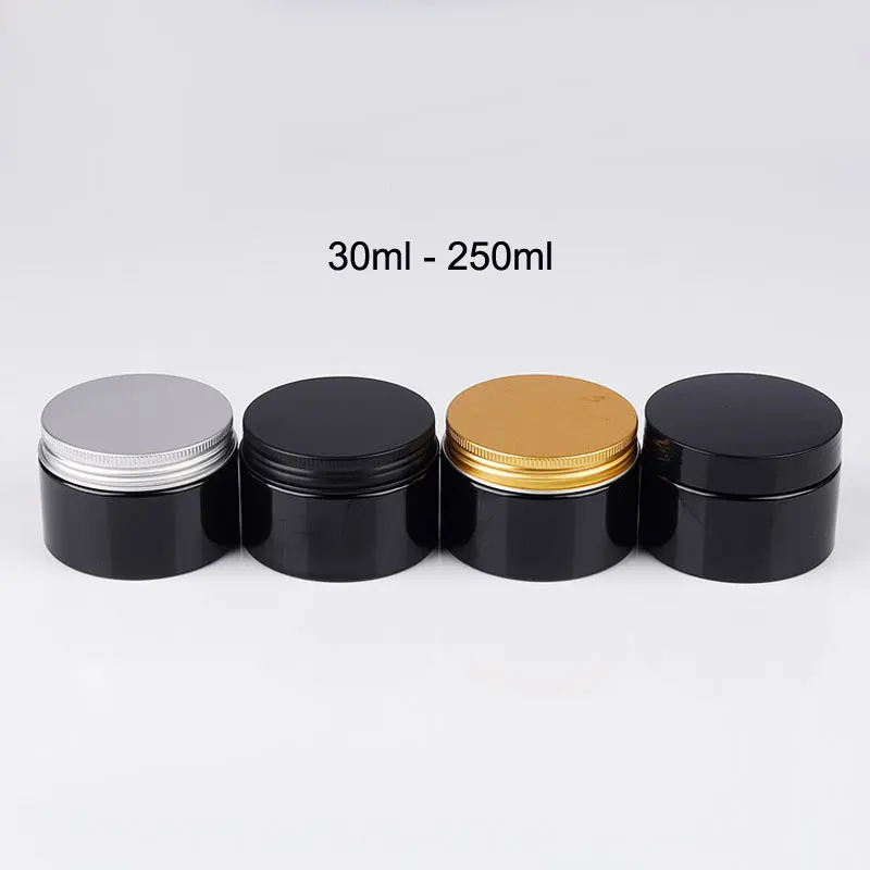 

24pcs 30ml 100g 120g 150g 200g 250g Brown Empty Cosmetic Cream Bottles Amber PET Jar Container For Packaging ,Skin Care Pots Tin