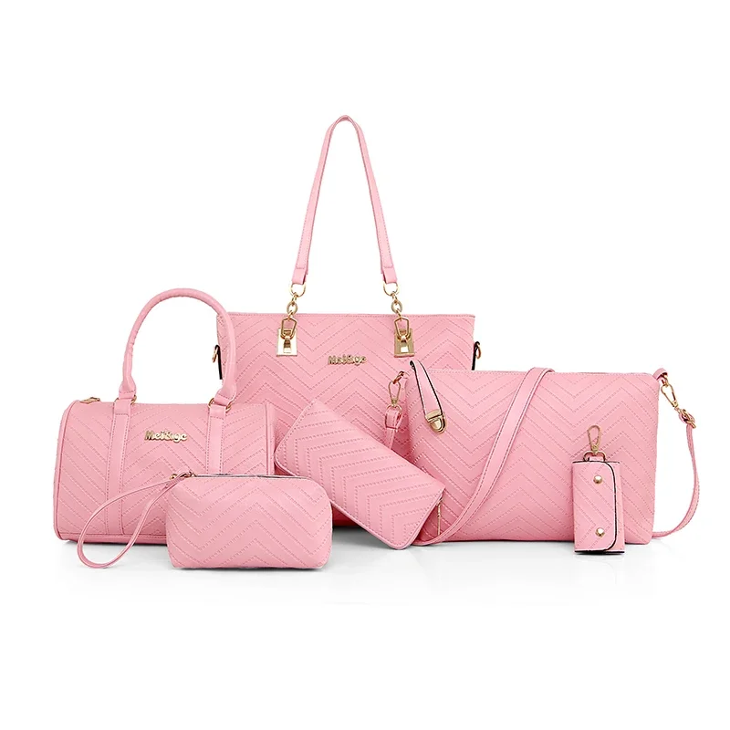 2021 nuova borsa in pelle PU borse a tracolla moda per borse da donna Set da 6 pezzi Vintage elegante Bolsa Feminina