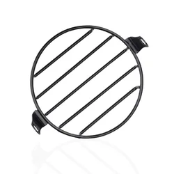 Universal 7 inch Motorcycle Headlight Grill Guard Replacement Light Cover Accessories Decoration Protective Metal Round Retro