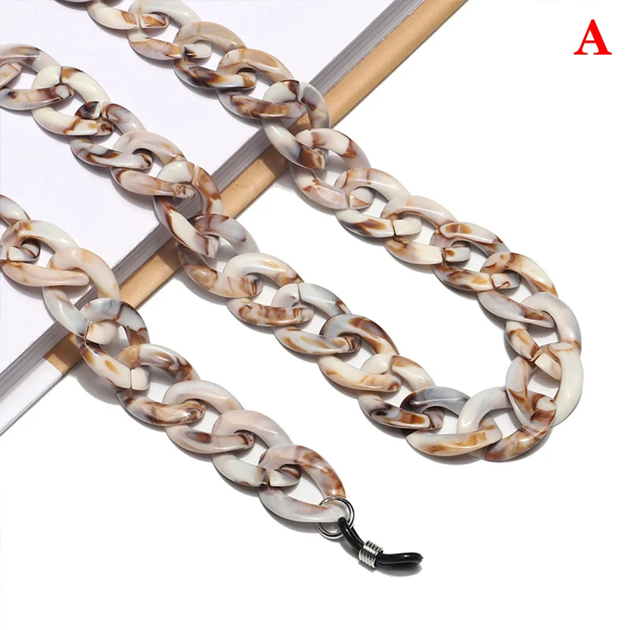 1Pcs Glasses Chain New Acrylic Candy Color Sunglasses Chains Straps Necklace Chunky Lanyards Neck Eyeglasses Holder Cord