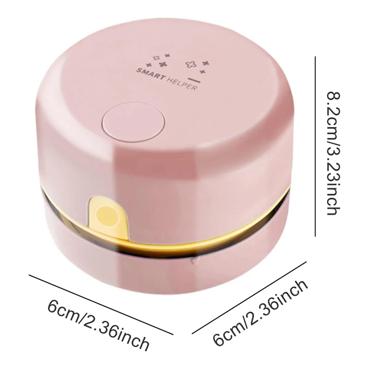 Desk Vacuum Cleaner, Mini Table Dust Vacuum Cleaner, Rechargeable Table Dust Sweeper,Handheld Dust Cleaner Table-Pink