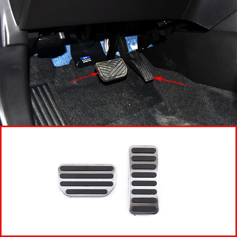 

Car Interior Stainless Steel Fuel Brake Accelerator Foot Rest Pedal Pad Platel Cover Trim Accessories For Vitara 2016-18