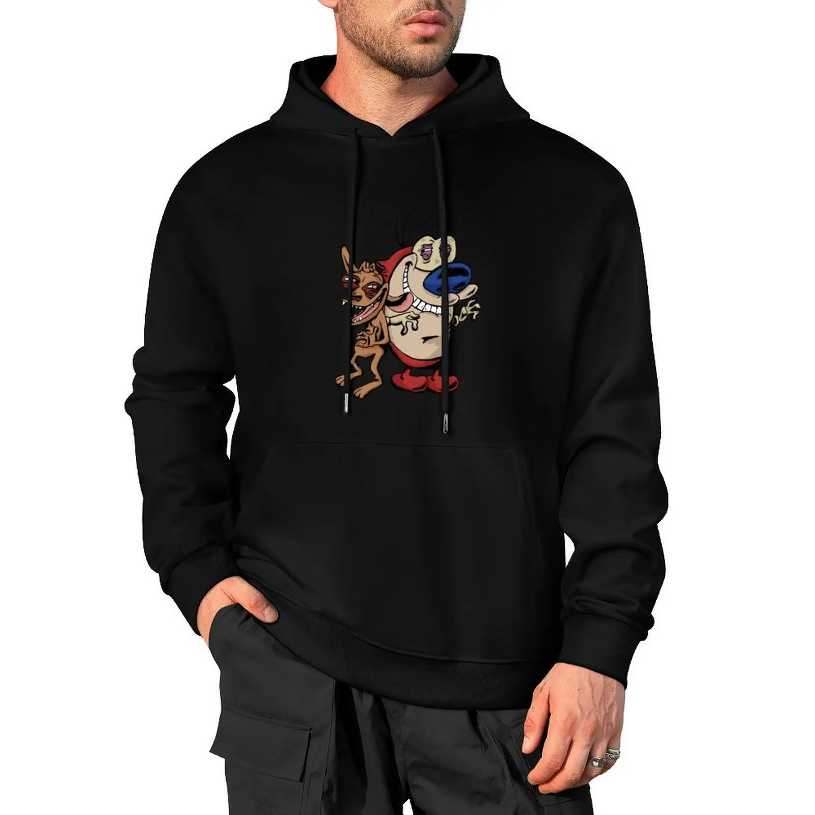 

Ren and Stimpy Pullover Hoodie clothes for men hooded shirt winter clothes men's sweat-shirt new hooded tee