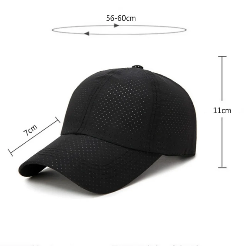 2022 New Summer Men Women Snapback Quick Dry Mesh Baseball Cap Sun Hat Bone Breathable Hats Adjustable outdoor hat