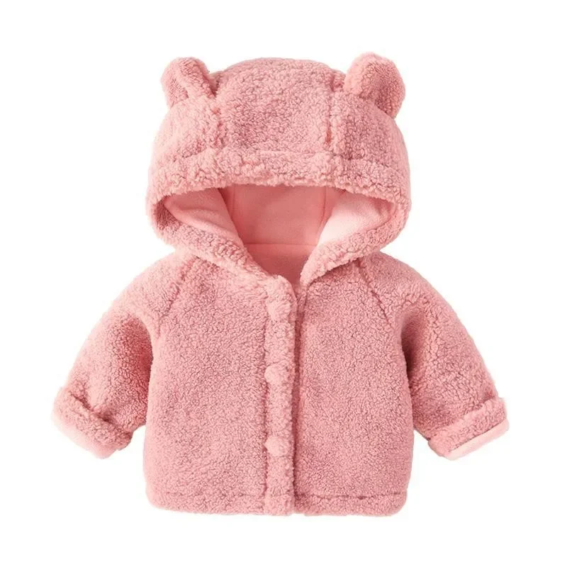 Manteau chaud en peluche confortable pour enfants, vêtements mignons pour bébés, vêtements pour enfants, filles, printemps, automne, hiver, nouveau, 2024