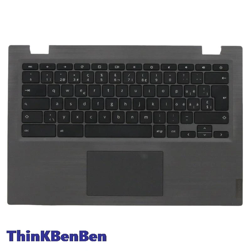 

SWS Swiss Black Keyboard Upper Case Palmrest Shell Cover For Lenovo 14e Chromebook S345 14 14AST 5CB0S95261