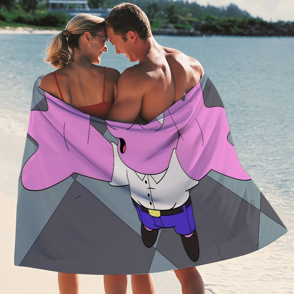 Cartoon S-Smiling F-Friends Towel Quick Drying Beach Towels Are Suitable For Swimming Pools Camping Yoga And The Gym